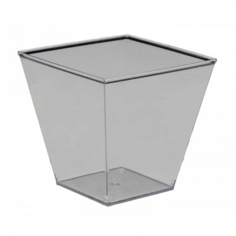 Cupe Desert - Cupe Din PS  60 CC, 50 x 50 x 45 mm, Transparent/ 50 set/ 20 bax