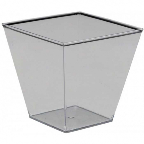 Cupe Desert - Cupe Din PS 200 CC , Transparent, 70 x 70 x 65 mm/ 50 set/ 20 bax