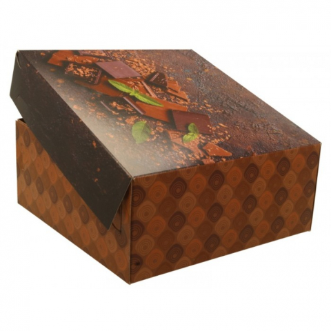 Cutie Carton + Aur Choco, Maro, 190 x 190 x 80 mm/ 107 set/ 1 bax [1]