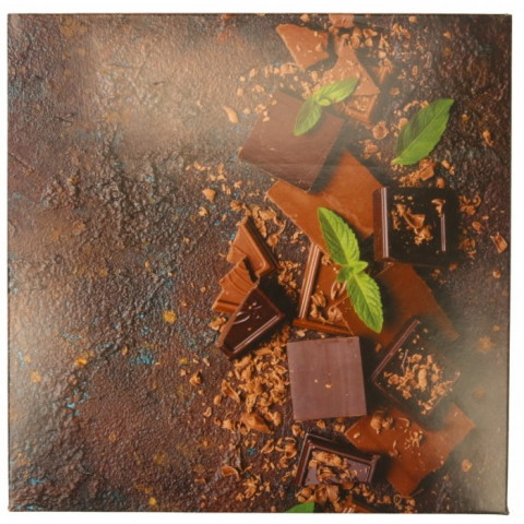 Cutie Carton + Aur Choco, Maro, 250 x 250 x 80 mm/ 76 set/ 1 bax [2]