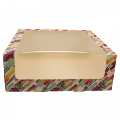 Cutii Tort - Cutie Carton + FTL, Art line, 270 x 270 x 100 mm/ 25 set/ 6 bax