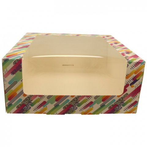 Cutii Tort - Cutie Carton + FTL, Art line, 300 x 300 x 130 mm/ 25 set/ 4 bax