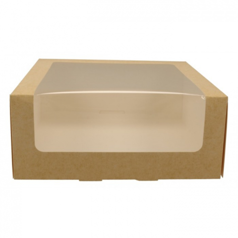 Cutii Tort - Cutie Carton + FTL P, Kraft natur, 240 x 240 x 100 mm/ 25 set/ 6 bax