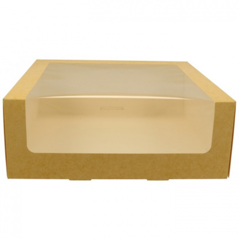 Cutii Tort - Cutie Carton + FTL P, Kraft natur, 270 x 270 x 100 mm/ 25 set/ 6 bax