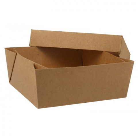 Cutie Carton Kraft Natur + Fereastra, Kraft Natur, 135  x  135  x  50 mm/ 25 set/ 10 ba x  [2]