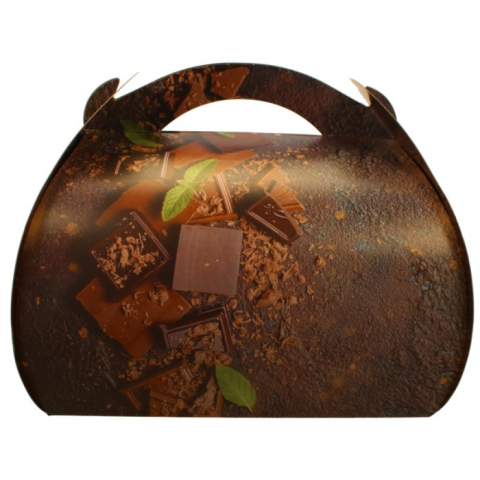 Ambalaje si Consumabile - Cutie Carton + Aur Choco, Maro, 240 x 240 x 160 mm/ 25 set/ 1 bax