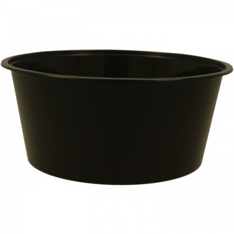 Cutie Delivery, 3000 CC, cu Capac, Negru + Transparent, D230 x 100 mm/ 50 set/ 4 bax [1]