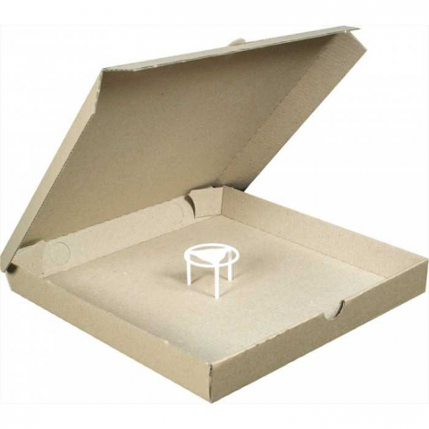 Suport PP, pentru cutie pizza, alb, H30 mm/ 100 set [1]