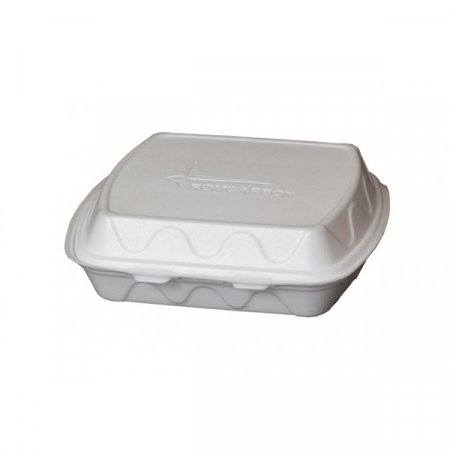 Articole din XPS - Cutie Pranz 1 Compartiment XPS, Alba, 240 x 205 x 70 mm/ 100 set/ 2 bax