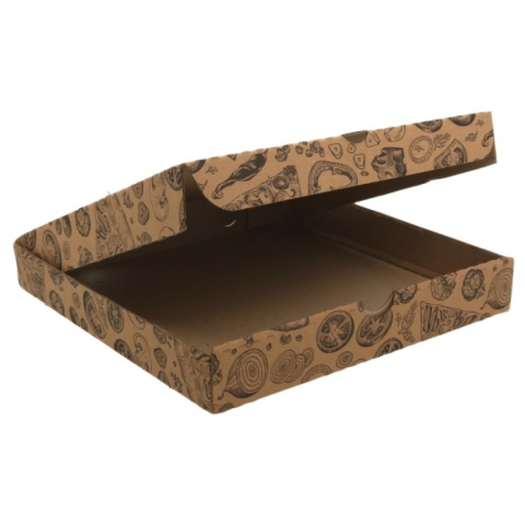 Pizza - Cutie Pizza 300 x 300 x 3.5 mm, Kraft Natur/ 60 set
