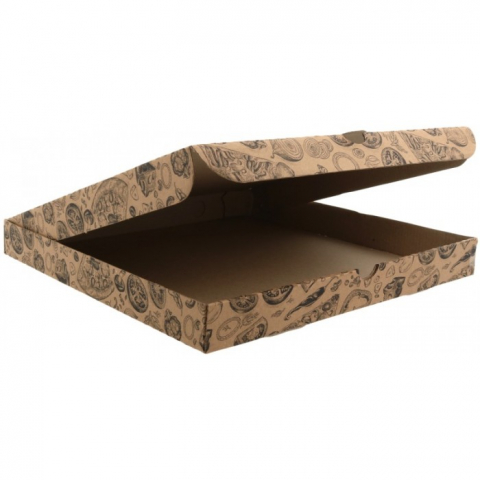 Pizza - Cutie Pizza 320 x 320 x 3.5 mm, Kraft Natur/ 60 set