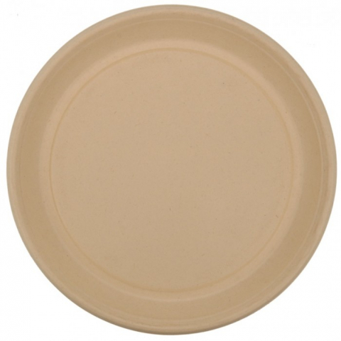 Farfurie Bio Rotunda 1 Compartiment, Natur, D220 x H22 mm/ 50 set/ 10 bax [1]