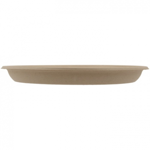 Farfurie Bio Rotunda 3 Compartimente, Natur, D220 x H22 mm/ 50 set/ 10 bax [2]