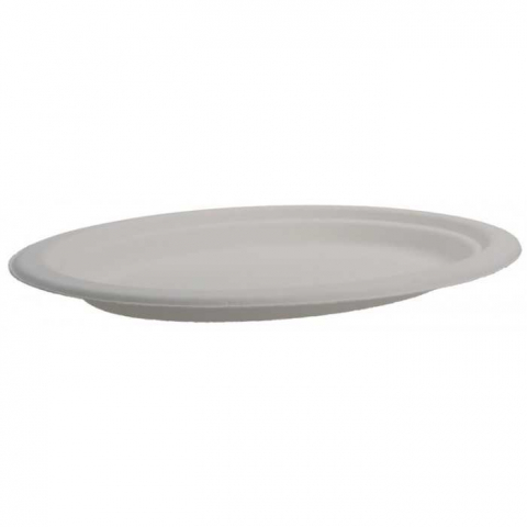 Farfurii Bio Ovala, Alb, 263 x 199 mm/ 50 set/ 10 bax [1]