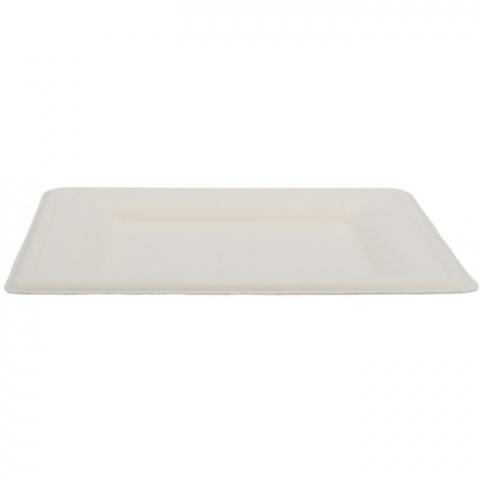 Farfurii Bio Patrata, Alb, 200 x 200 mm/ 50 set/ 10 bax [1]