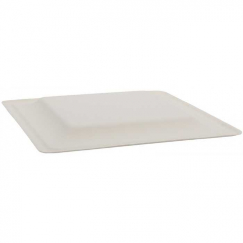 Farfurii Bio Patrata, Alb, 200 x 200 mm/ 50 set/ 10 bax [2]