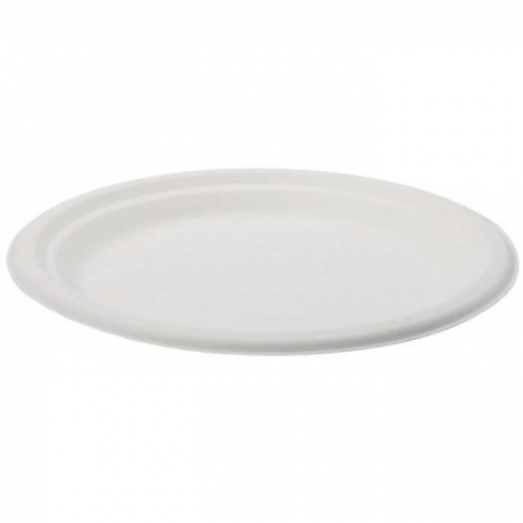 Farfurii Bio Rotunda D220, Alb, 220 x 20 mm/ 50 set/ 10 bax [1]