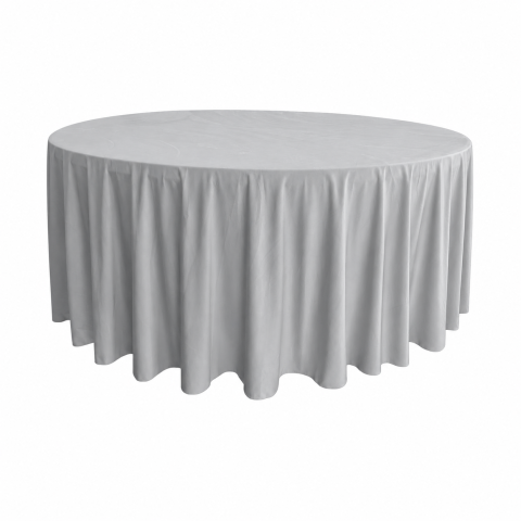 Material Catifea - Fata de masa Catifea D320 cm- Gri/ 1 buc