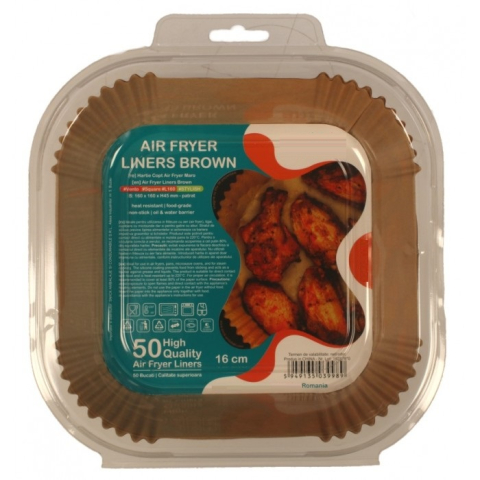 Hartie Air Frayer - Hartie Copt, Airfryer, Patrata, L160 x H45 mm/ 50 set/ 12 bax
