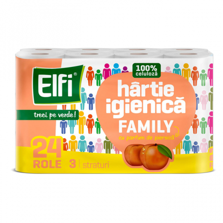 Articole din Hartie - Hartie Igienica 3 Str., Family/ 24 role/ 6 bax