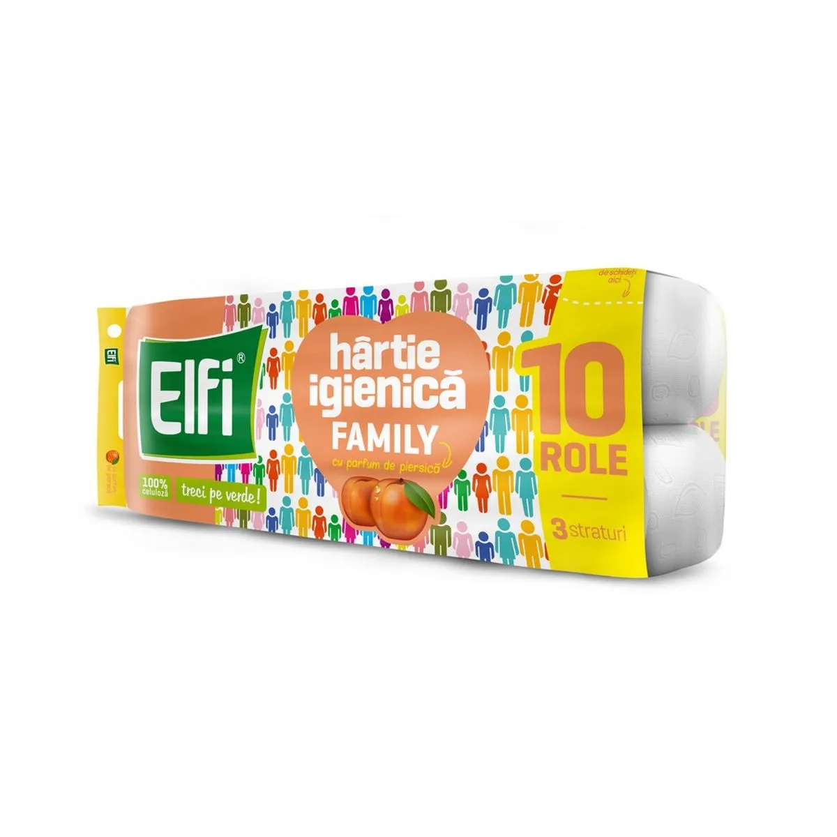 Consumabile - Hartie Igienica 3 Str., Family/ 10 role/ 8 bax