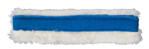 Echipamente de Curatenie - Manson alb din Poliester cu Velcro si Banda Abraziva, 35 cm/ 1 buc/ 10 bax