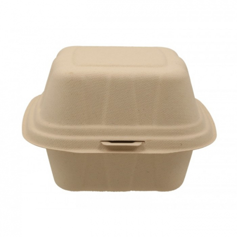 Caserola Bio Hamburger, Natur, 150 x 155 x 95 mm/ 50 set/ 6 bax [3]