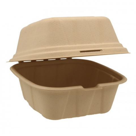 Caserole - Caserola Bio Hamburger, Natur, 150 x 155 x 95 mm/ 50 set/ 6 bax