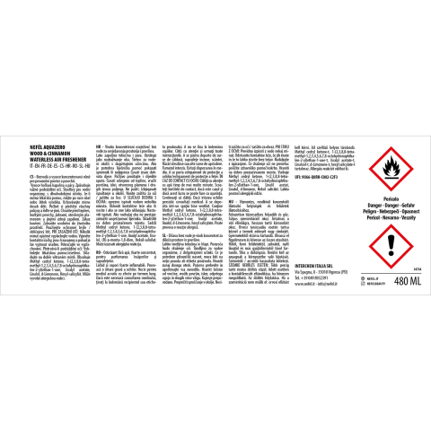 Odorizant Aquazero Wood & Cinnamon 480 ml/ 1 buc/ 6 bax [5]