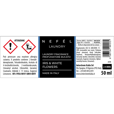 Odorizant Textile Iris & White Flowers 50 ml/ 1 buc/ 12 bax [3]