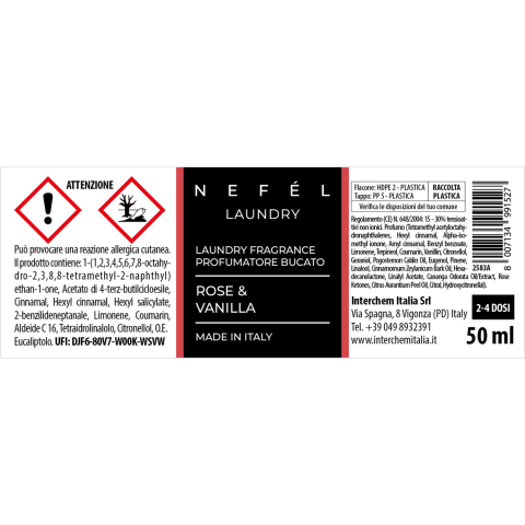 Odorizant Textile Rose & Vanilla 50 ml/ 1 buc/ 12 bax [3]