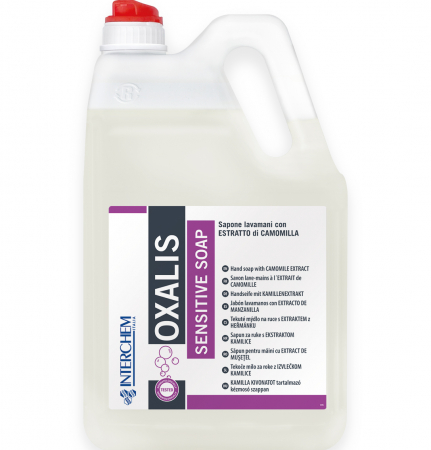 Oxalis Sensitive Soap, Crema de sapun, alb, 5 kg