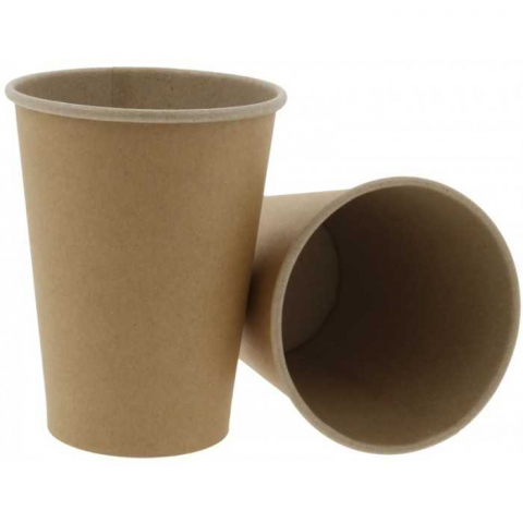 Articole din Carton Kraft Natur - Pahar 12oz, Natur, D90 X H112 mm 350 CC/ 50 set/ 20 bax