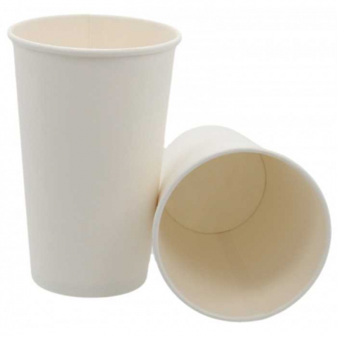 Pahare - Pahar 16oz, Alb, D90 X H132 mm, 450 CC/ 50 set/ 20 bax