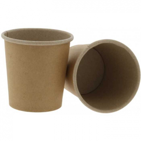Articole din Carton Kraft Natur - Pahar 4oz, Natur, D62 X H60 mm 120 CC/ 50 set/ 20 bax