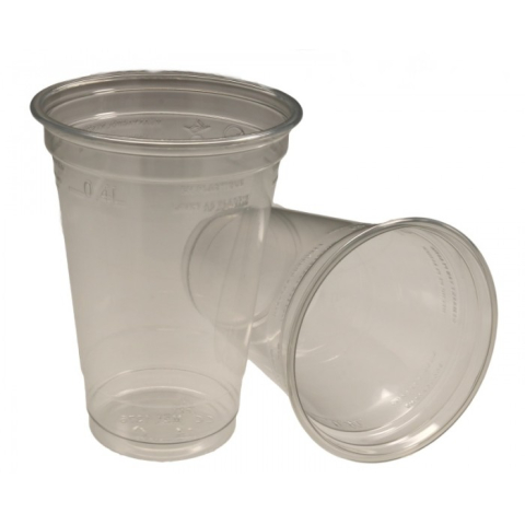 Pahare - Pahar PET 400 ml D 95mm, Transparent/ 50 set/ 20 bax