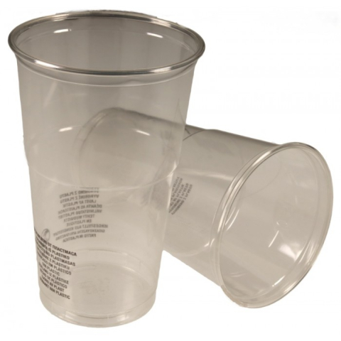 Pahare - Pahar PET 500 ml D 95mm, Transparent/ 50 set/ 20 bax