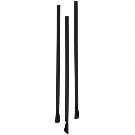 Paie - Paie Bio Cu Lingurita, Negre,  6 x 210 mm/ 250 set/ 10 bax