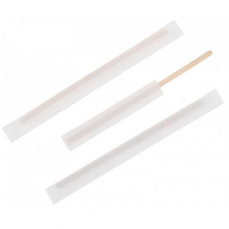 Accesorii - Paletine Lemn Ambalate Individual, Kraft Natur, 140 mm/ 1000 set/ 10 bax