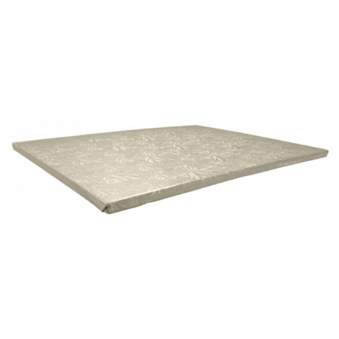 Articole pentru Cofetarii si Gelaterii - Platforme Carton G12m Argintii Dreptunghiulare, 350 x 450 x 12 mm/ 5 set/ 10 bax