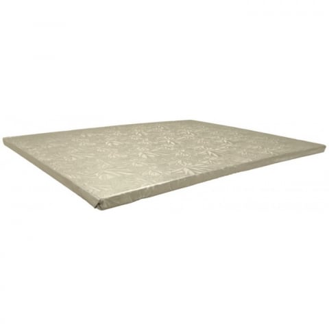 Articole pentru Cofetarii si Gelaterii - Platforme Carton G12m Argintii Dreptunghiulare, 400 x 500 x 12 mm/ 5 set/ 10 bax
