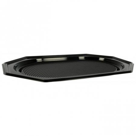 Platou Mediu, Negru, 455 x 302 x 22 mm/ 10 set/ 5 bax
