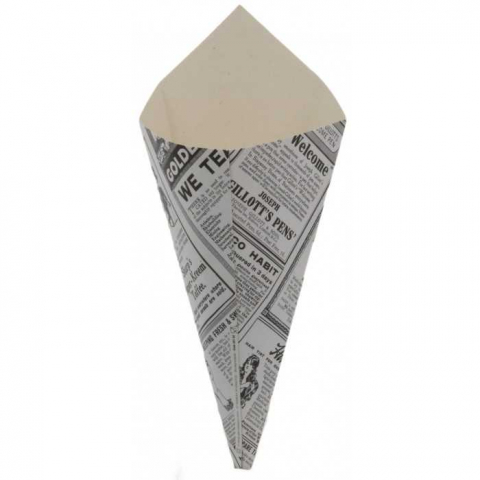 Cornet Ziar din Carton, Hexagon, 220 x 125 mm - 100 gr./ 200 set/ 8 bax [1]