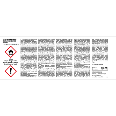 Reed Diffuser Dragon Fruit & Tonka Bean 480 ml/ 1 buc/ 6 bax [6]