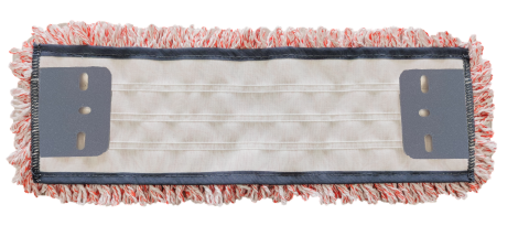 Mop Plano - Rezerva Mop Micromega cu Clapete, Alb + Rosu, 40 cm/ 1 buc/ 30 bax