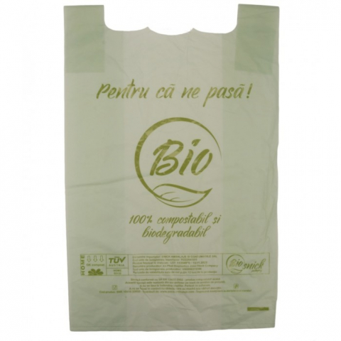 Pungi - Sacose Biodegradabile 4 Kg, Alb, 230 x 380 mm/ 100 set/ 10 bax