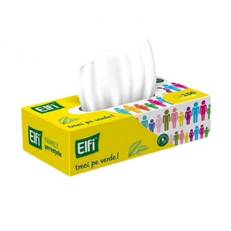 Articole din Hartie - Servetele Albe Cutie 150, 2 straturi, 210 x 192 mm/ 150 set/ 21 bax