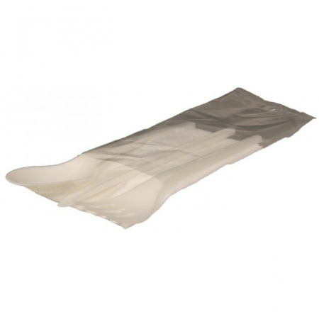 Tacamuri - Set Tacamuri Lux/ Reutilizabile, lingura + furculita + cutit + servetel/ 100 set/ 8 bax