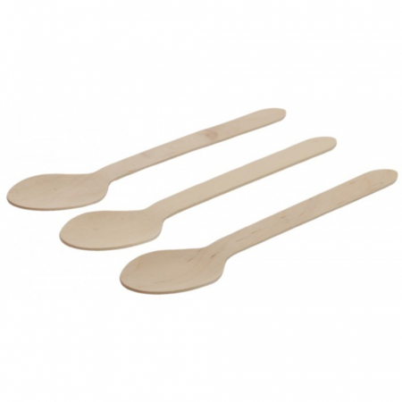 Tacamuri - Tacamuri Eco Lemn, Lingura, Kraft Natur, 165 mm/ 100 set/ 20 bax