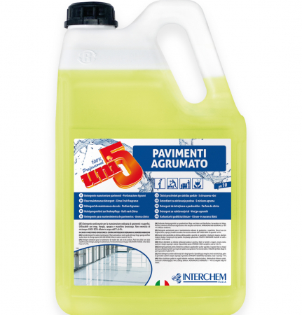 Detergenti Pardoseli - Uni5 Pavimenti Agrumato, Detergent Pardoseli Citrice 5 kg